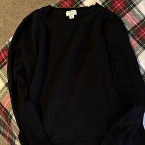 J. Crew Women’s Classic Black Crewneck Sweater